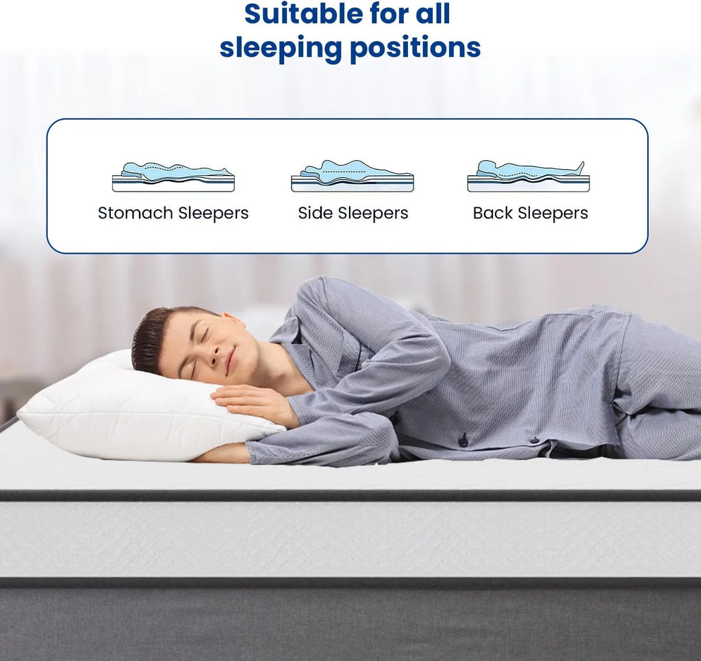 6 Inch Medium Firm Hybrid Twin Mattress Q4876