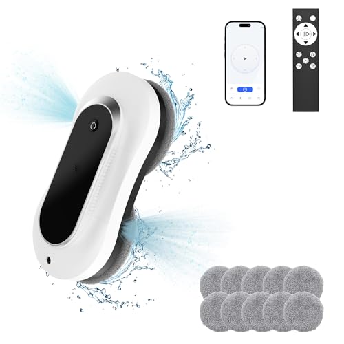 Window Cleaning Robot with Dual Water Spray, 3000Pa Suction Power Z74890