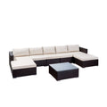 Wicker Sectional Sofa Set with Cushions Y337201