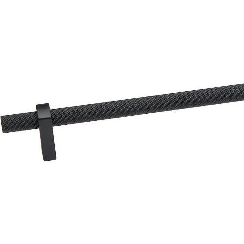 24" Center To Center Knurled Bar Appliance Pull Matte Black L81830