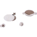 Wall Mounted Cat Lounge Set Hammock and Condo with Two Steps V21469