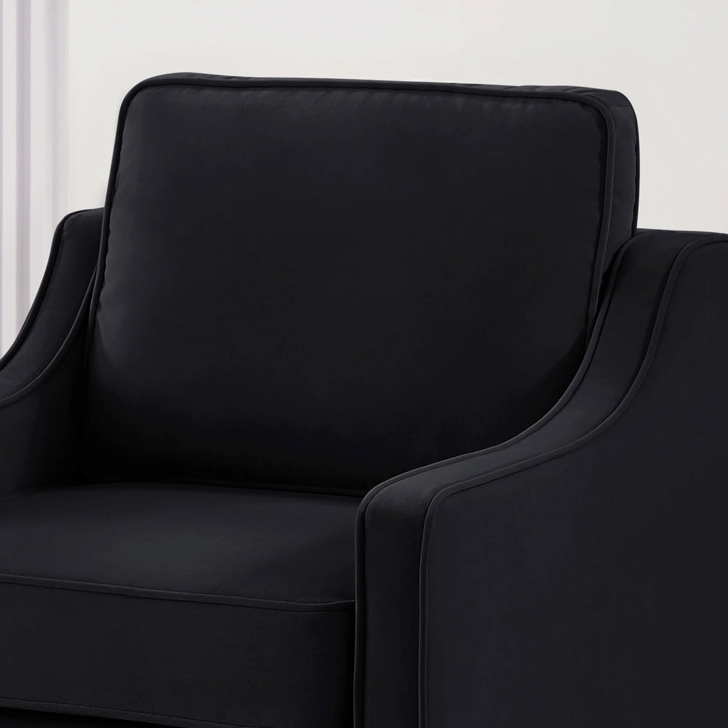 Black Velvet Armchair L83224