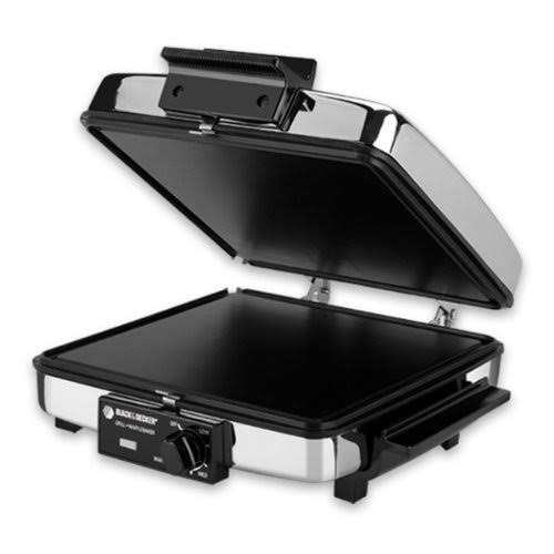 Compact Nonstick 3-in-1 Indoor Grill/Griddler & Waffle Maker with Chrome Housing G4682