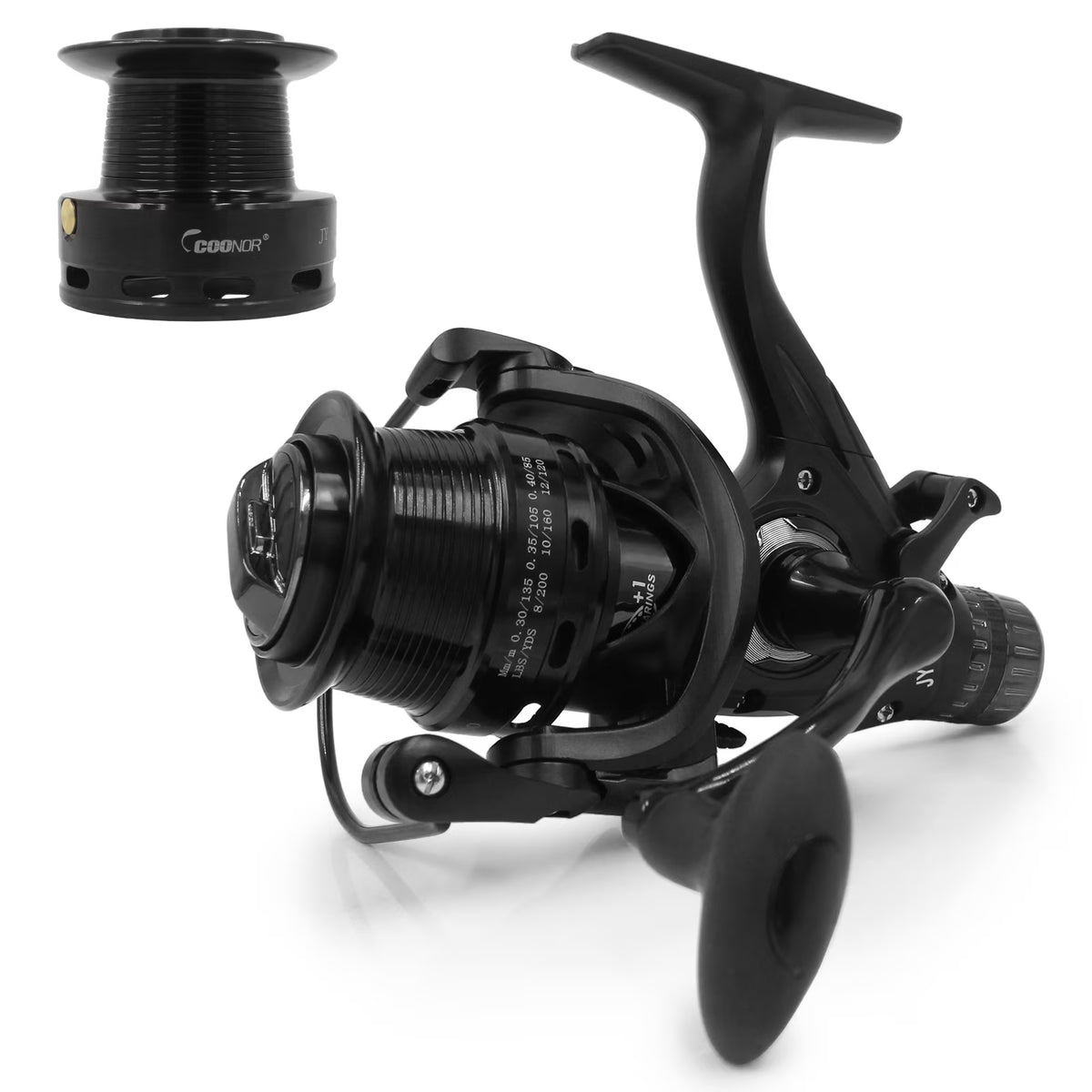 Fishing Reel Dual Brake System High Speed Spinning Interchangeable Handle H86457