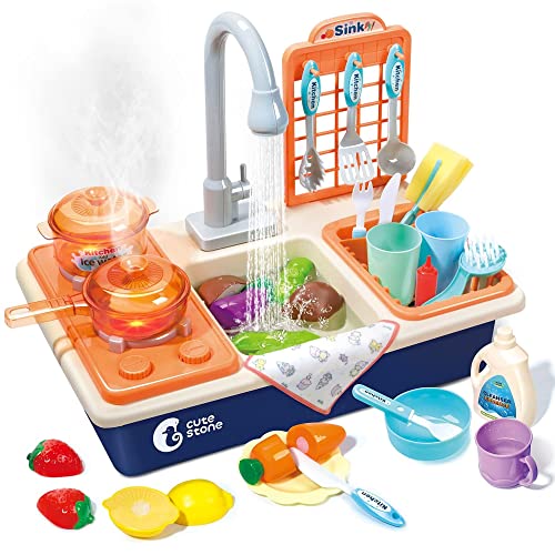 Color Changing Kitchen Sink Toys with Running Water Y7770