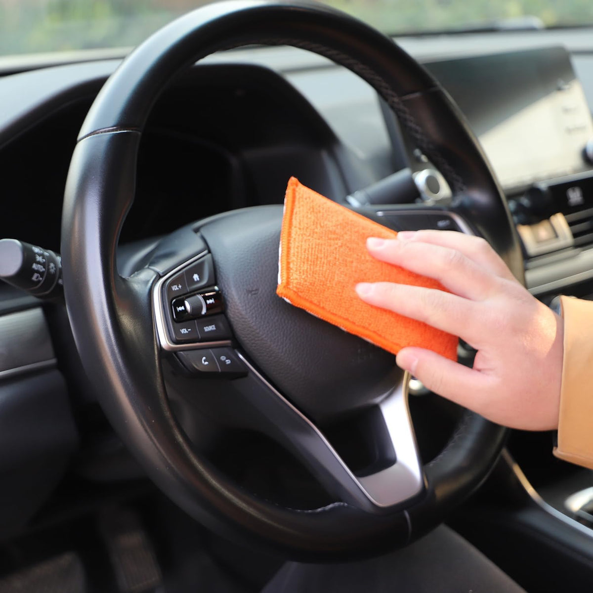 8Pcs Microfiber Car Wax Applicator Sponge, 6in x 3.3in x 0.8in B6139