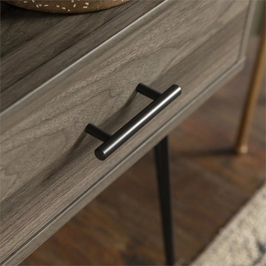 18" Single Drawer Hairpin Leg Nightstand D643