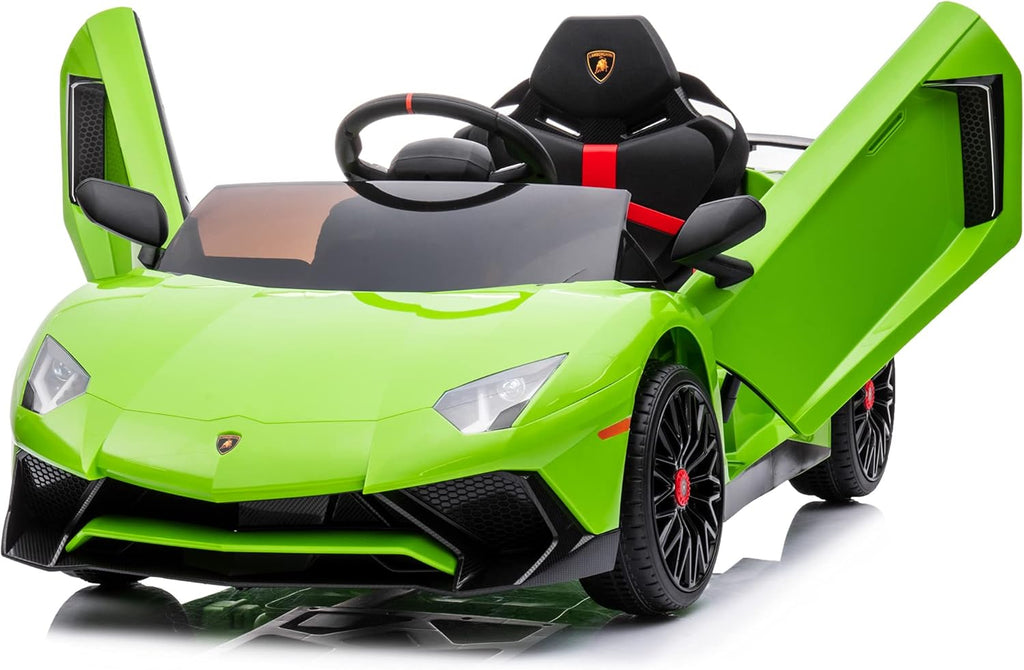 12V Licensed Lamborghini Aventador Battery Powered Sports Car Toy - Black R55168