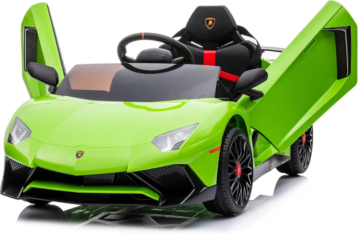 12V Licensed Lamborghini Aventador Battery Powered Sports Car Toy - Black R55168