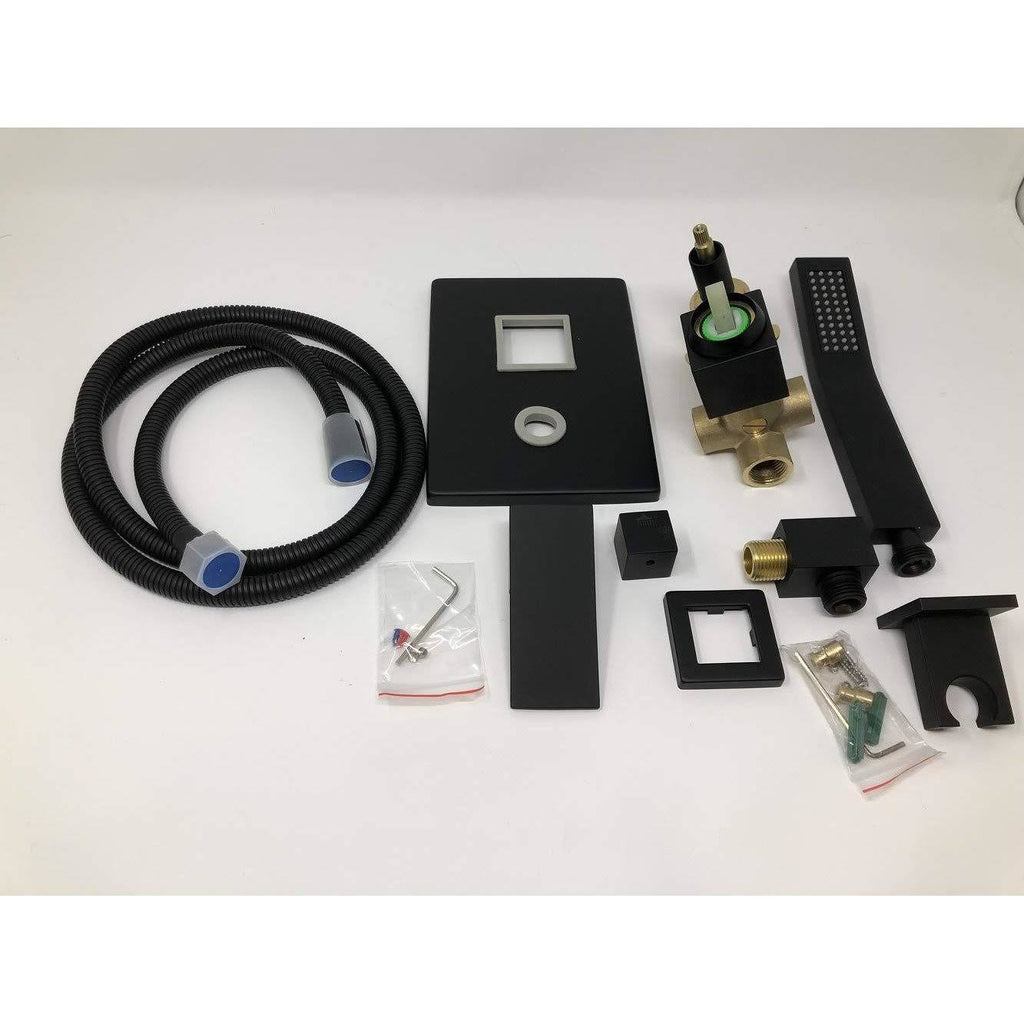 Rainfall LED Shower Set Double-Function Valve Brass Handheld Shower Oil Rubbed Bronze R496763