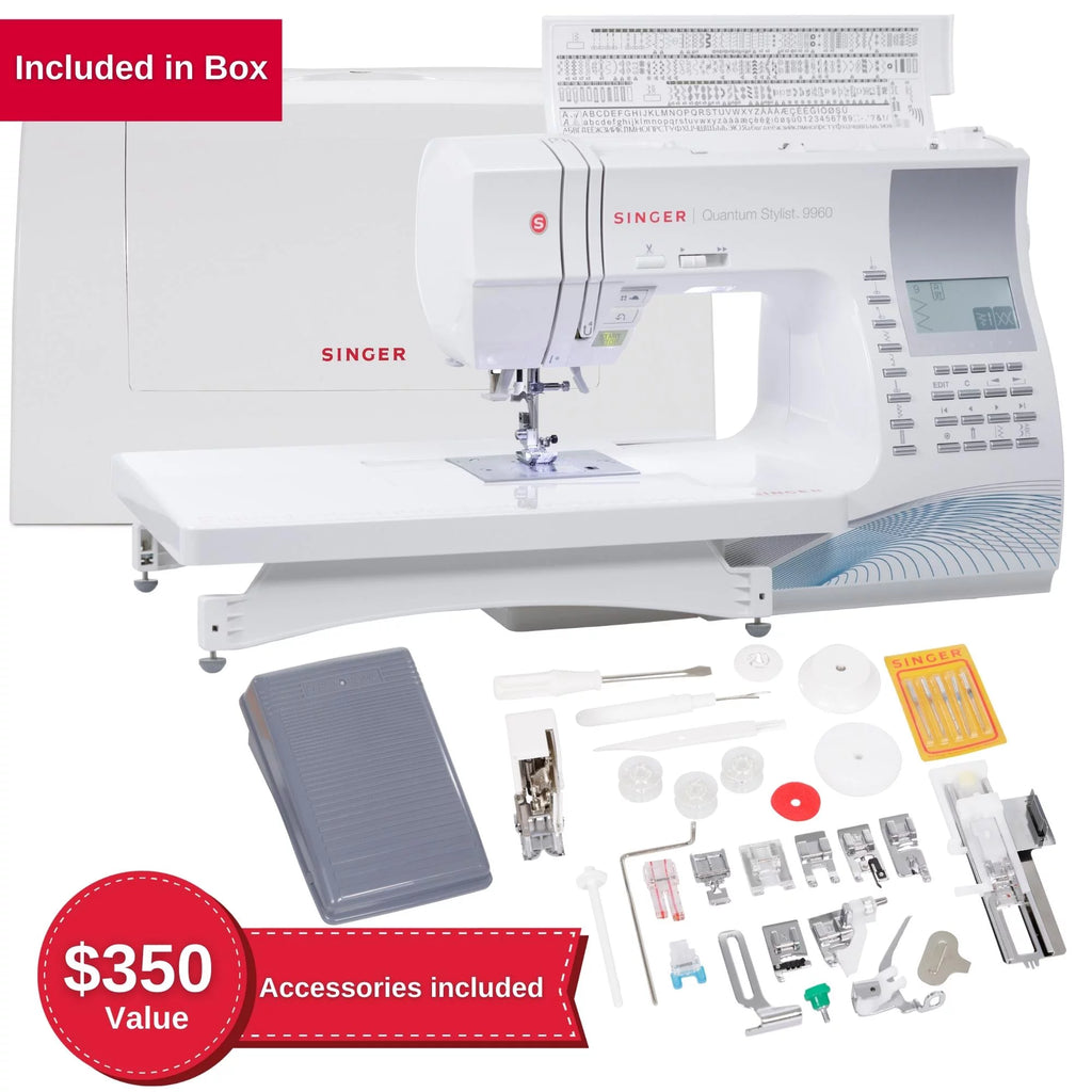 Computerized Sewing Machine With Accessory Kit, Extension Table I1208