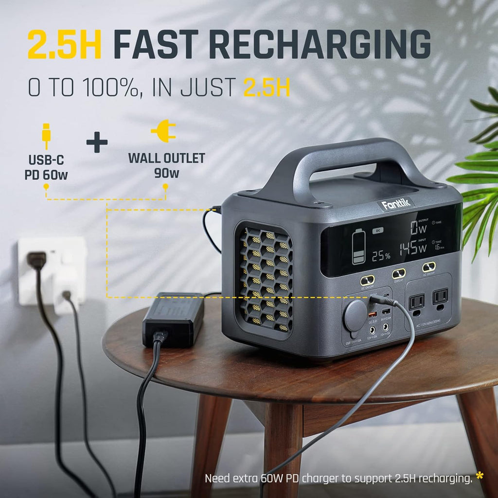 Portable Power Station 299Wh Lithium Battery with 2 AC Outlets X550848