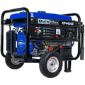 Blue Black Gas Powered Portable Generator 4400 Watt Electric Start S87023