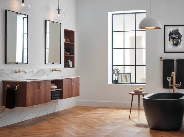 24x22 Towel Bar - Luxe Gold L103150