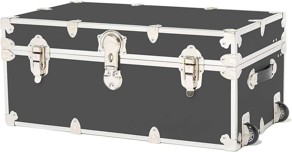 Large Storage Trunk with Mounted Wheels 32x18x14 Slate N58066