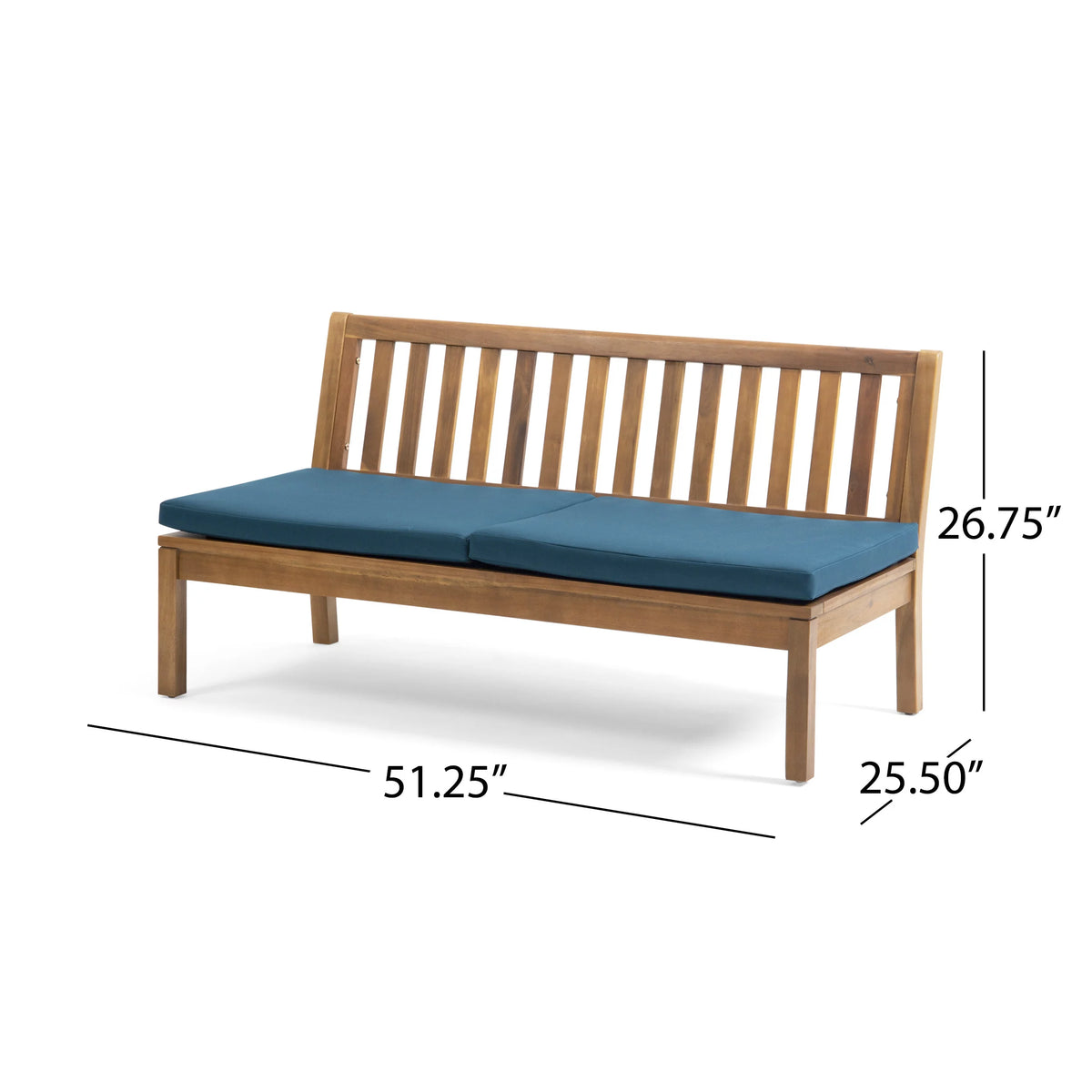 Acacia Wood Chat Set with Coffee Table F342154