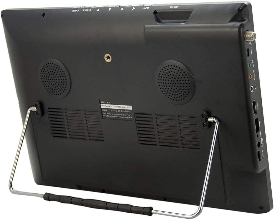 14.1 Portable Widescreen LED TV with HDMI, USB/SD Card Slot, and Remote Control P1195