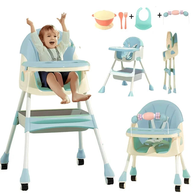 4-in-1 Baby High Chair Green X839120