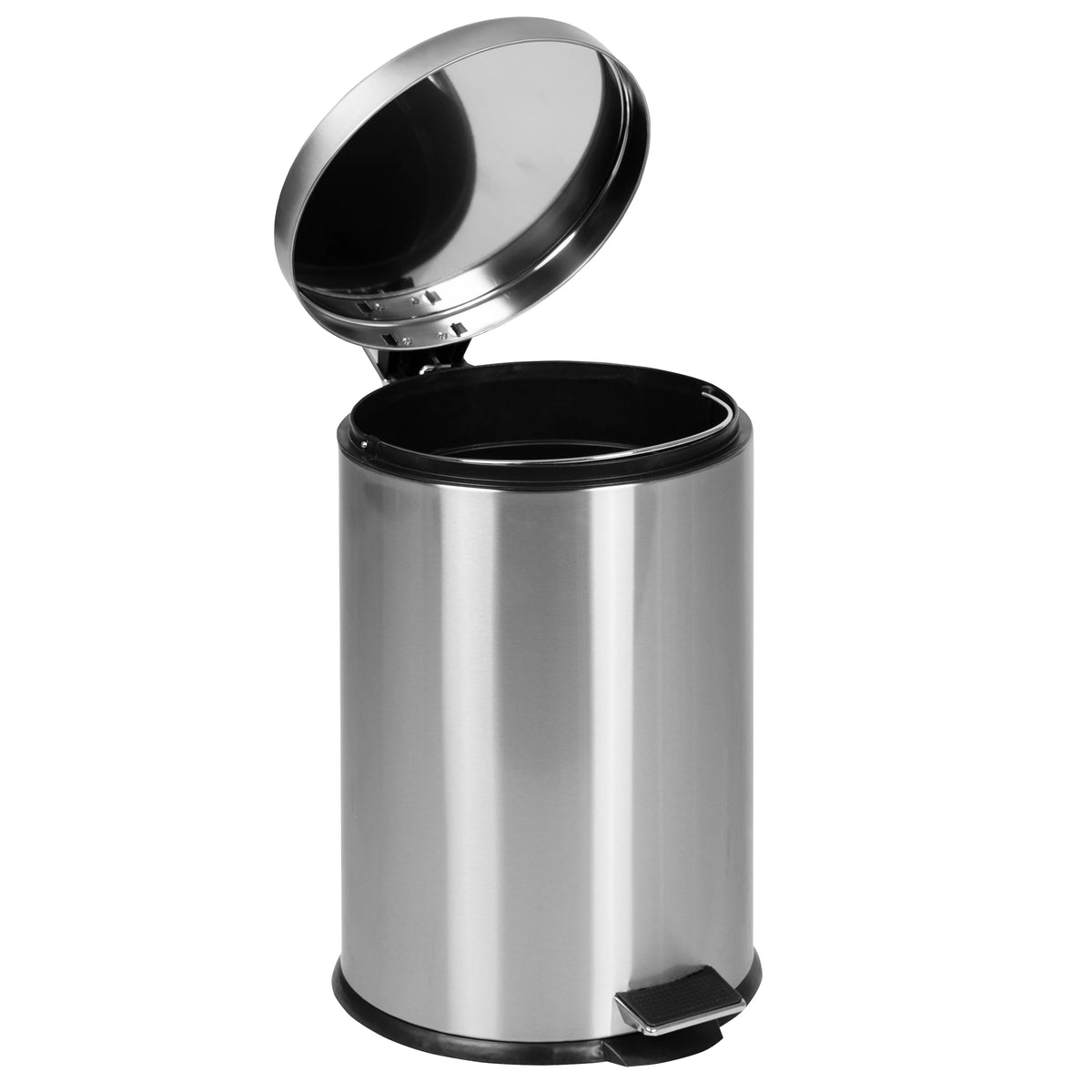 Round Stainless Steel Soft Close Step Trash Can 5.3 Gallons M7975