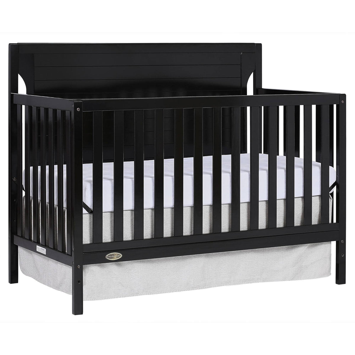 Black 5 in 1 Convertible Crib S25952