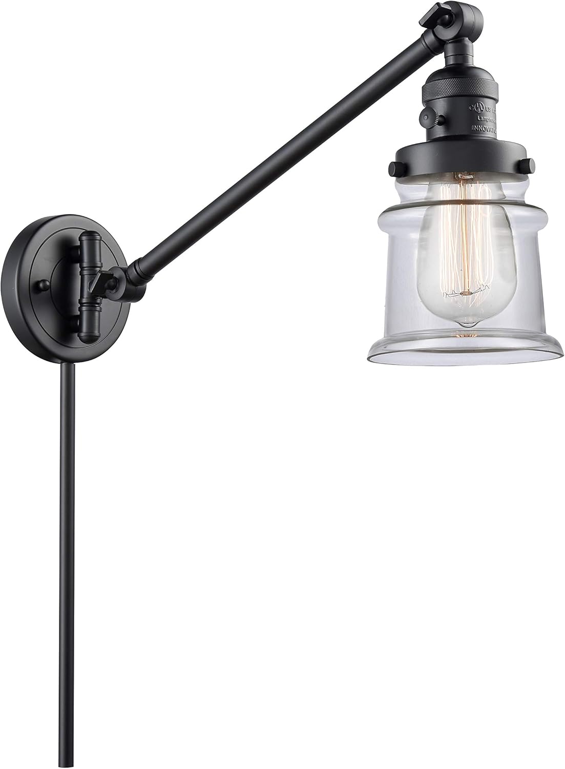 Matte Black Swing Arm Lamp Q922192