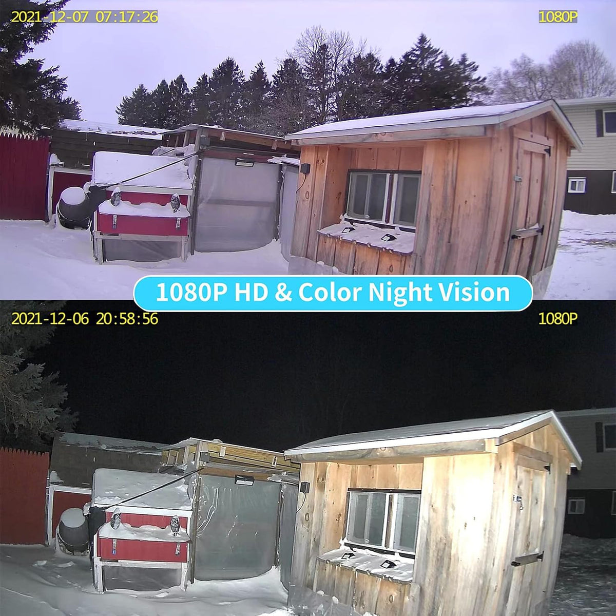 Wireless Solar Battery Powered Outdoor Security Camera with 2-Way Audio and IP66 Waterproof C9659