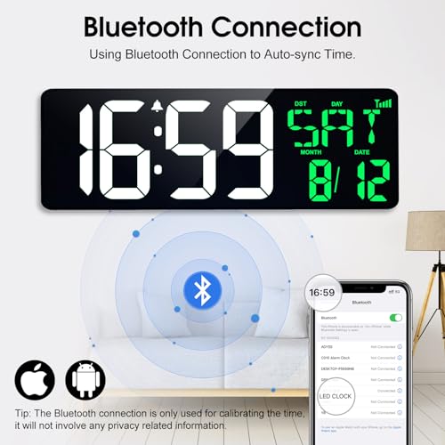 17 Inch Digital Wall Clock with Remote I18989
