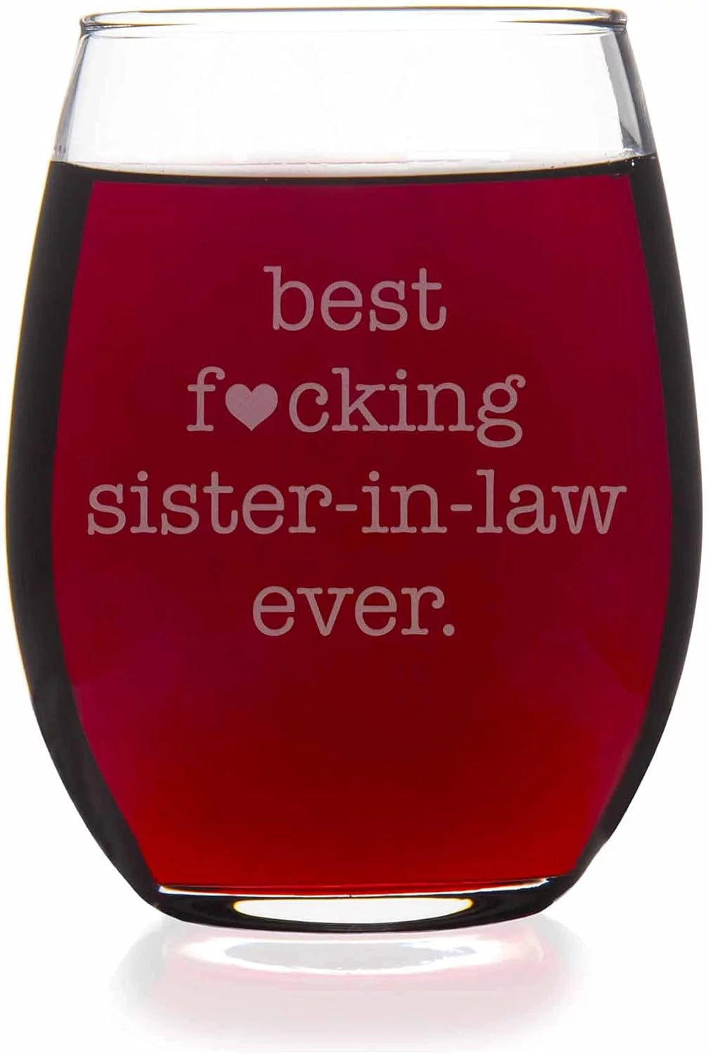Sister In Law Stemless Wine Glass V683