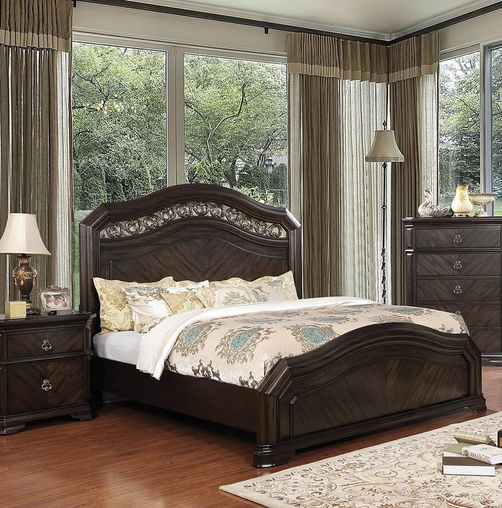 Solid Wood Queen Bedroom Set 5pcs S9949