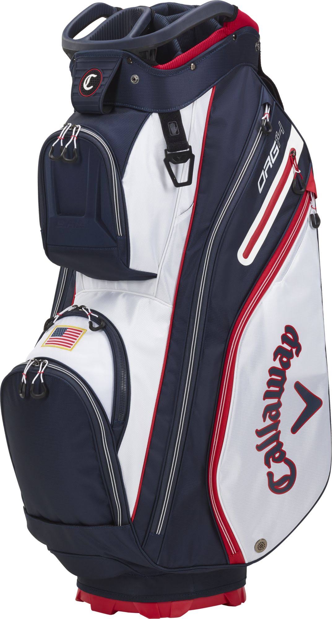 Golf Cart Bag White Navy Flag X693870