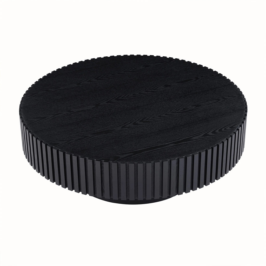 Black MDF Drum Coffee Table D182221