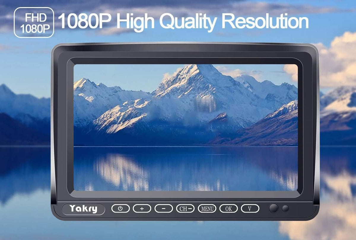 Wireless HD 1080P Backup Camera with 7 Inch Touch Key DVR Monitor L7600