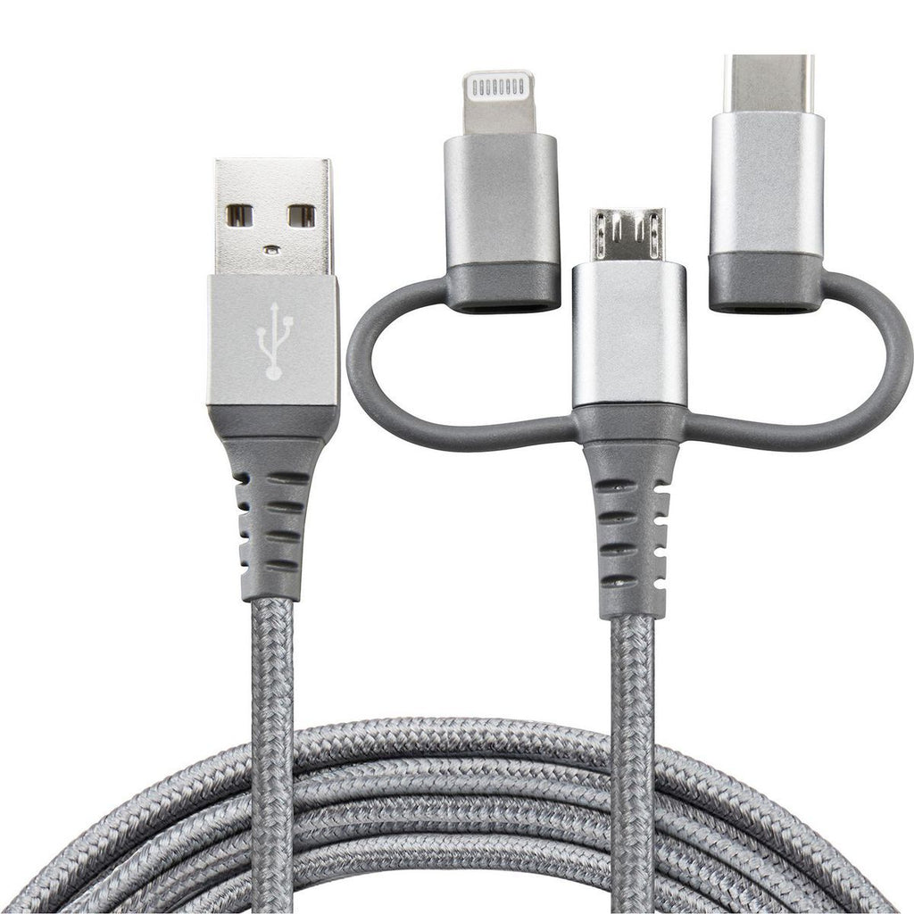 3-in-1 Braided Charging Cable X31036