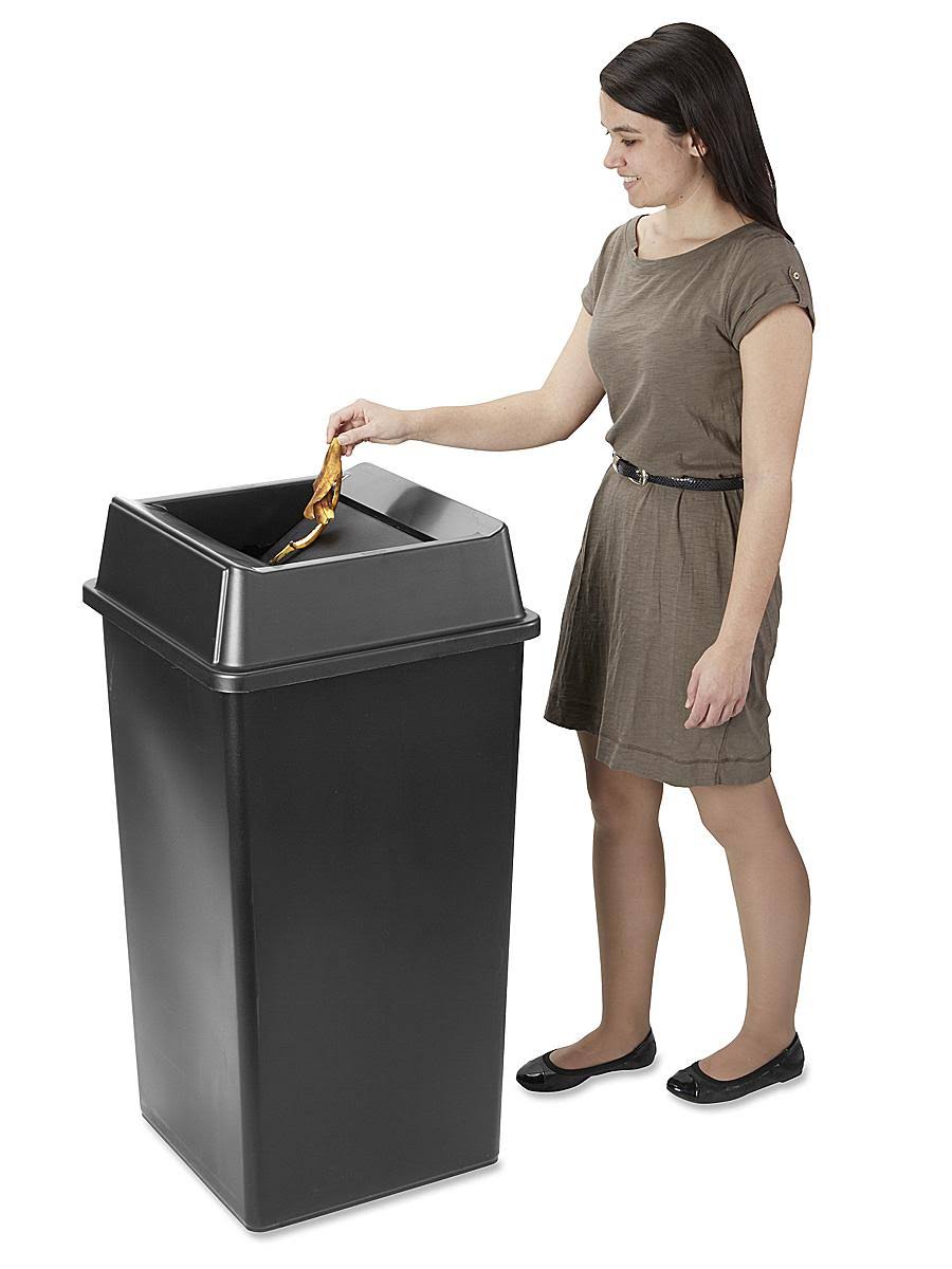 50 Gallon Black Hands-Free Trash Can L283307