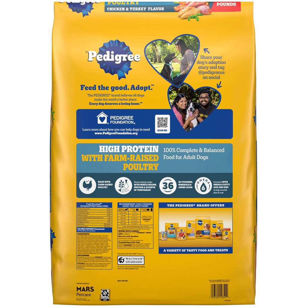 High Protein Adult Dry Dog Food Chicken and Turkey T62927