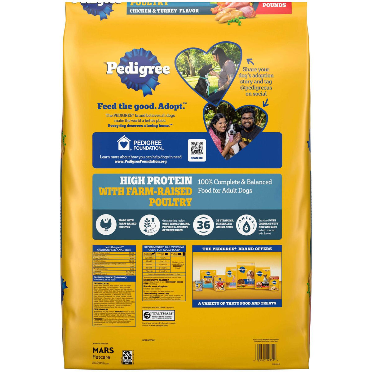 High Protein Adult Dry Dog Food Chicken and Turkey T62927