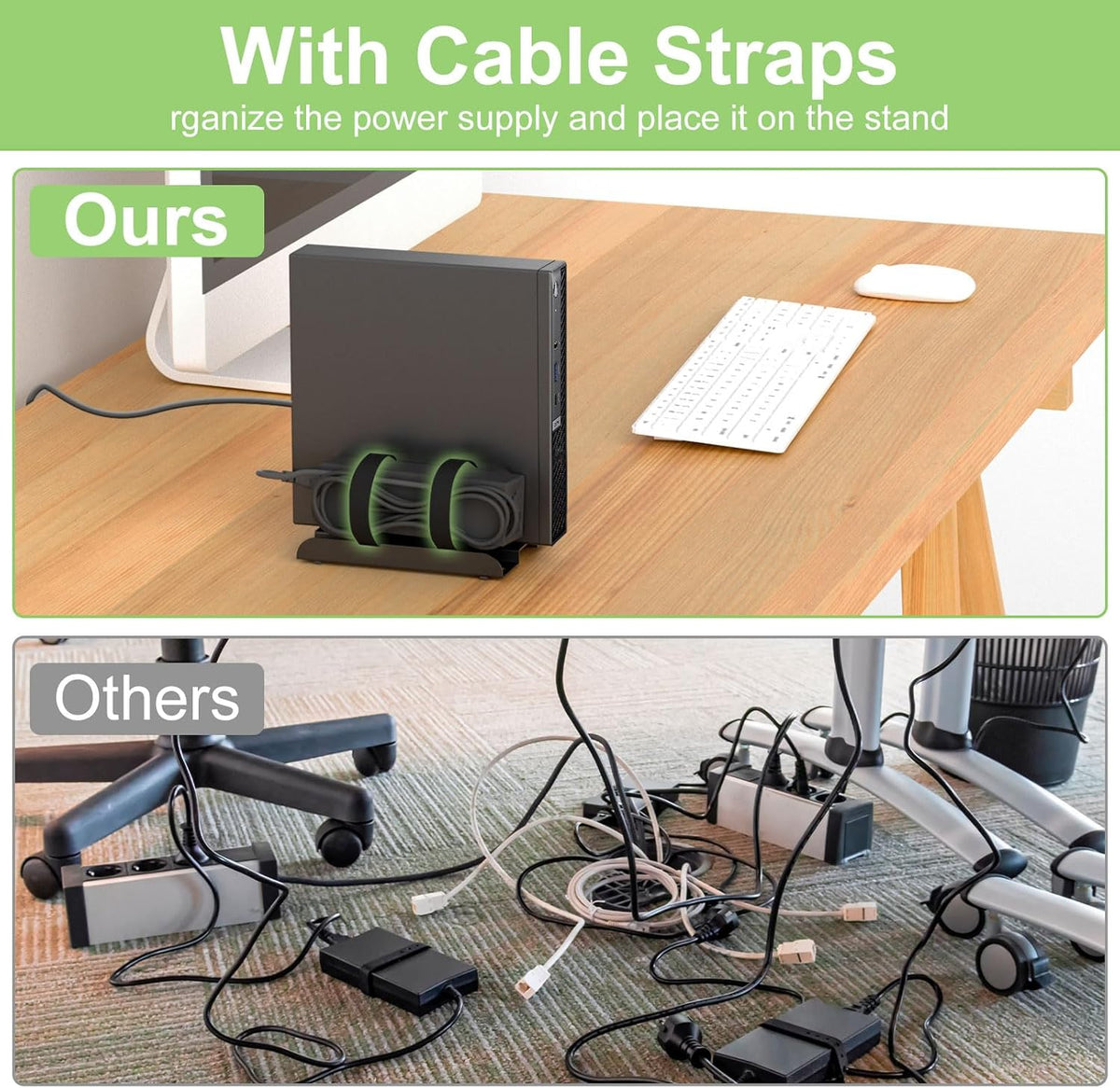 Adjustable Vertical Desk Stand for Mini PC G87164