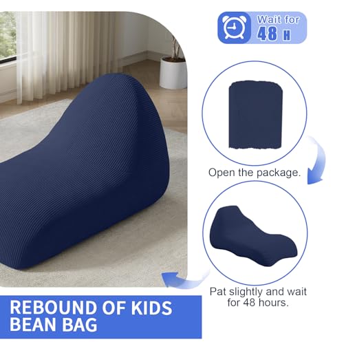 Pink Corduroy Bean Bag Chair with Filler J3324