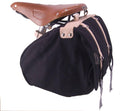 Canvas Medium Saddle Bag - Black L370560