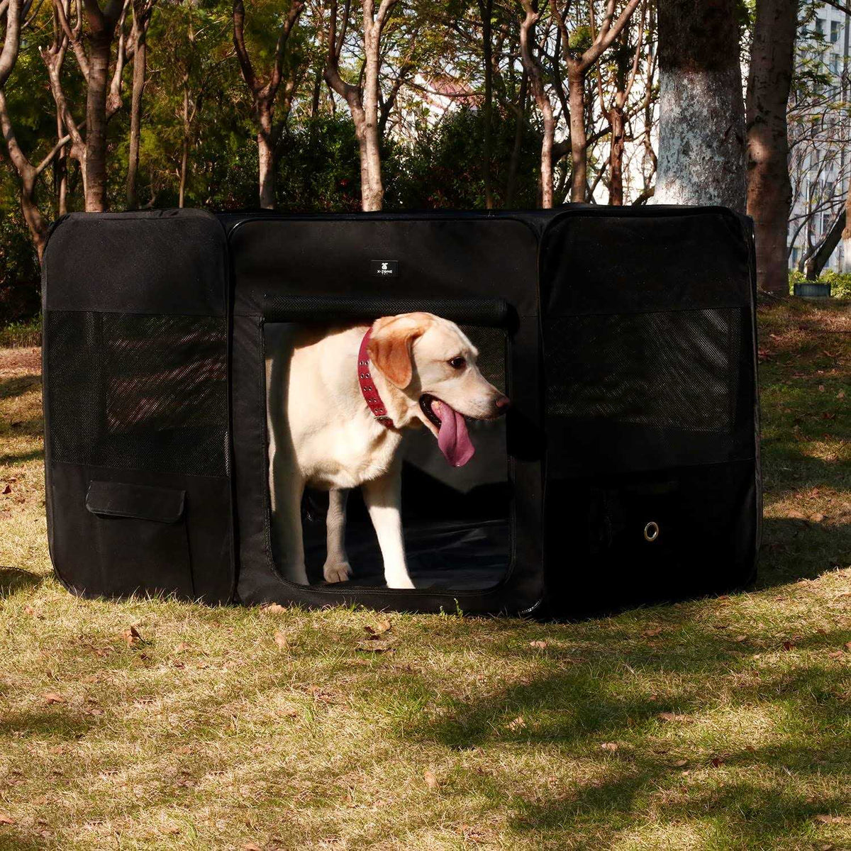 Portable Foldable Pet Playpen 600D Oxford Cloth H36377