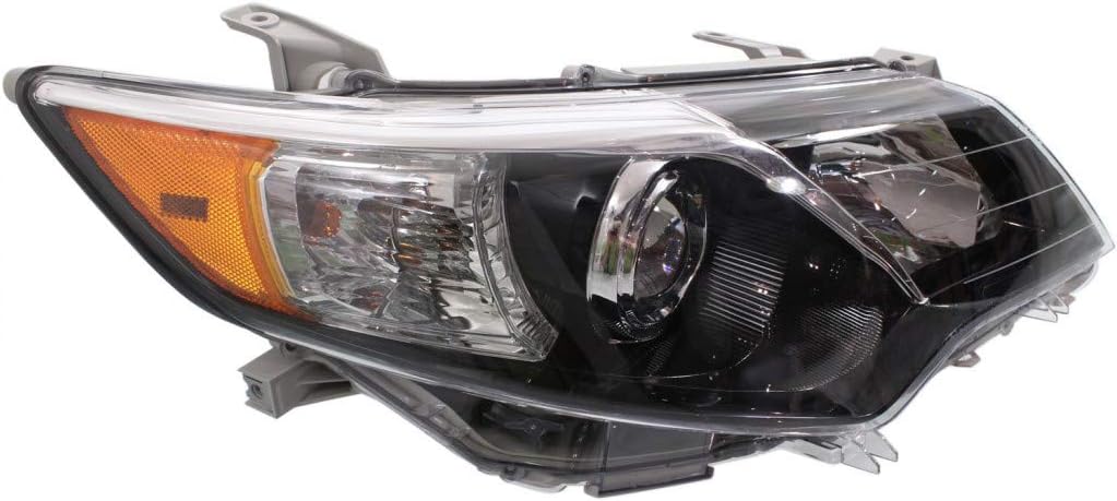 Passenger Side Headlight for Toyota Camry 2012-2014 with Bulbs V663132