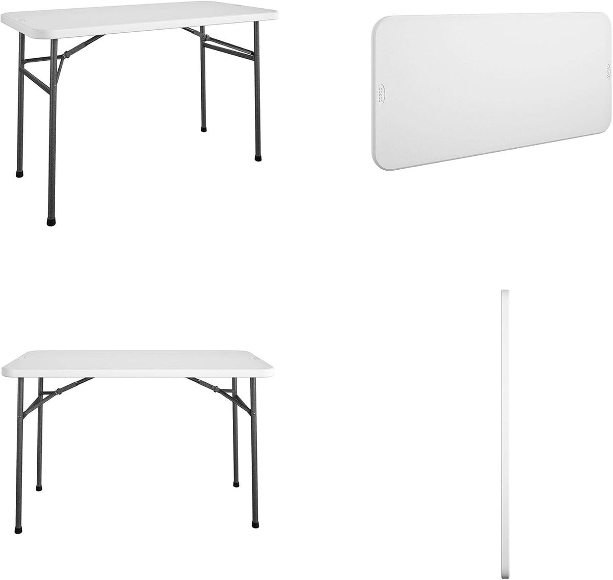 White 4 ft. Folding Utility Table O18629