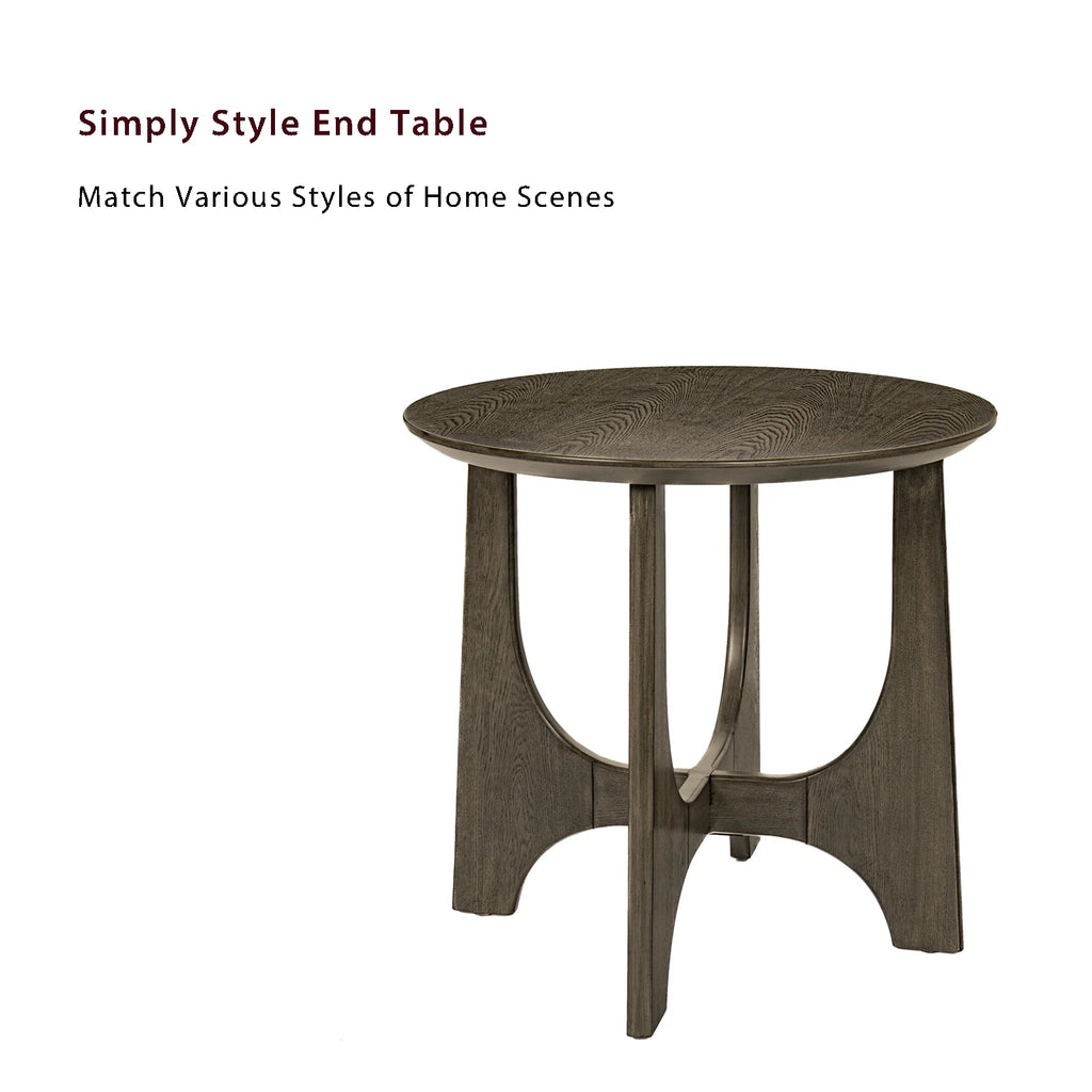 Round Wooden Side Table K983610