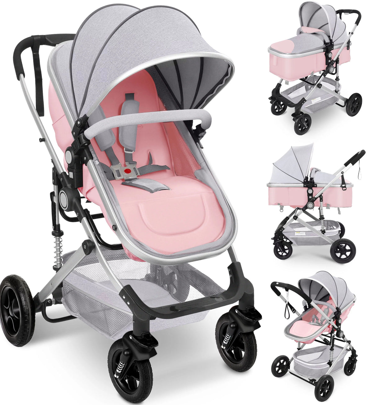 Foldable Reversible Bassinet Baby Stroller V97452