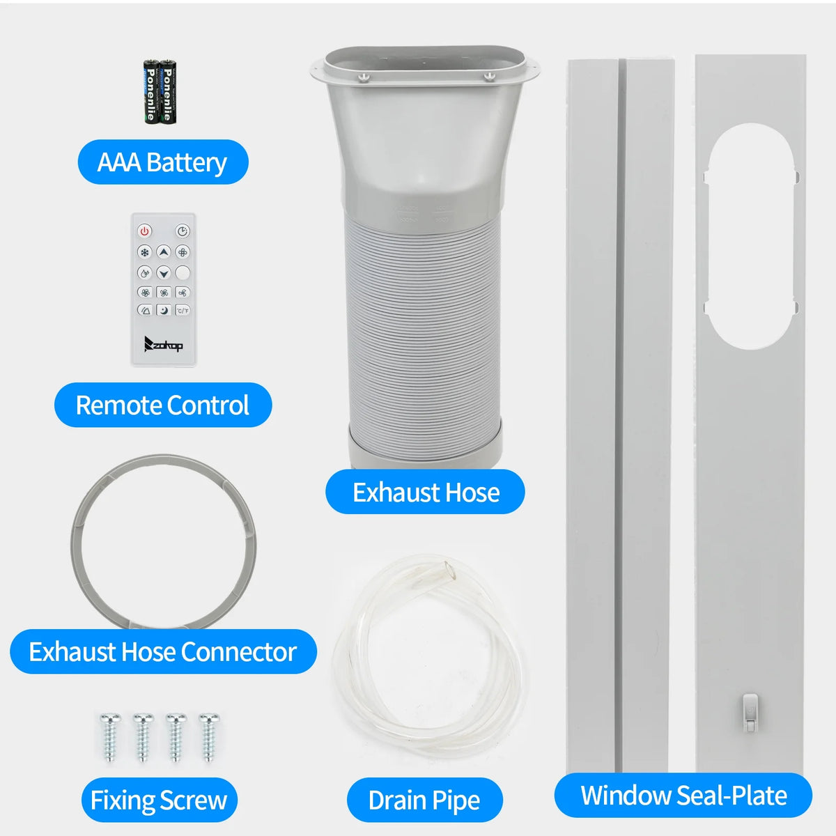 White Portable Air Conditioner W872