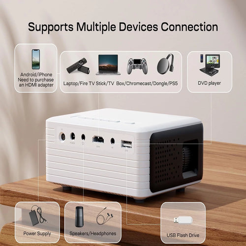 1080P LCD Projector with Wifi and Bluetooth G240