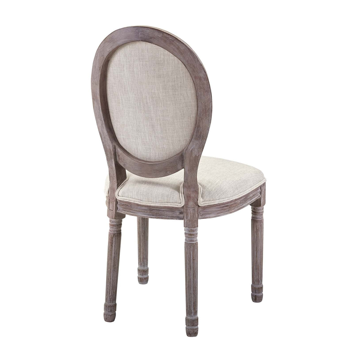 Beige Fabric Wood Dining Chair Set of Four W661568