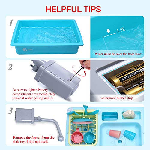 Color Changing Kitchen Sink Toys with Running Water Y7770