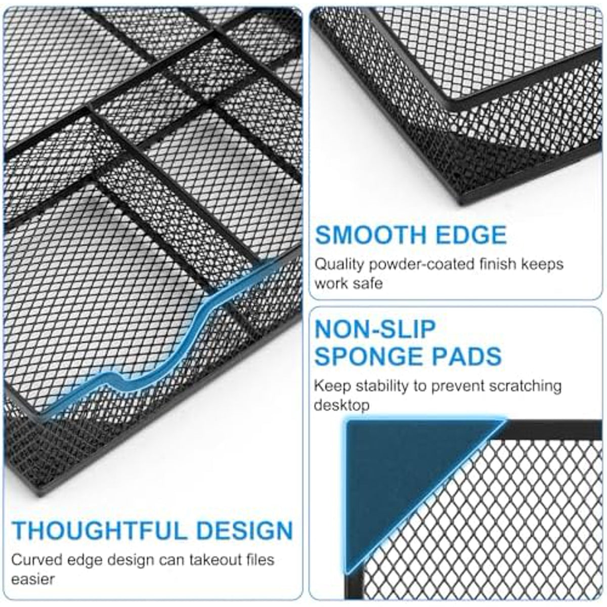 5 Grid Metal Mesh Drawer Organizer I709