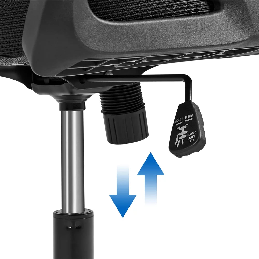 Set of 2 Black High Back Office Chair X393196